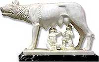 statue of romulus and remus