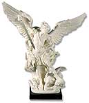 marble statue of archangel michael