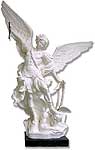 marble statue of archangel michael